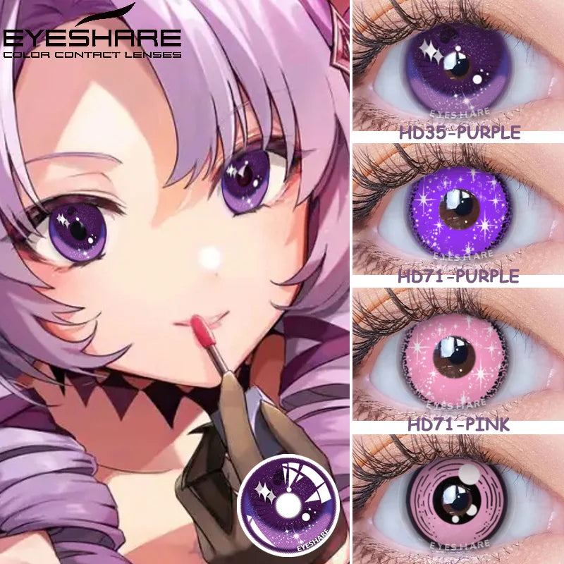 Lentes de Contato Roxas