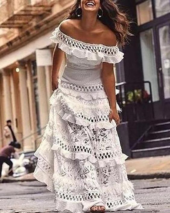 Vestido Ciganinha Rendado