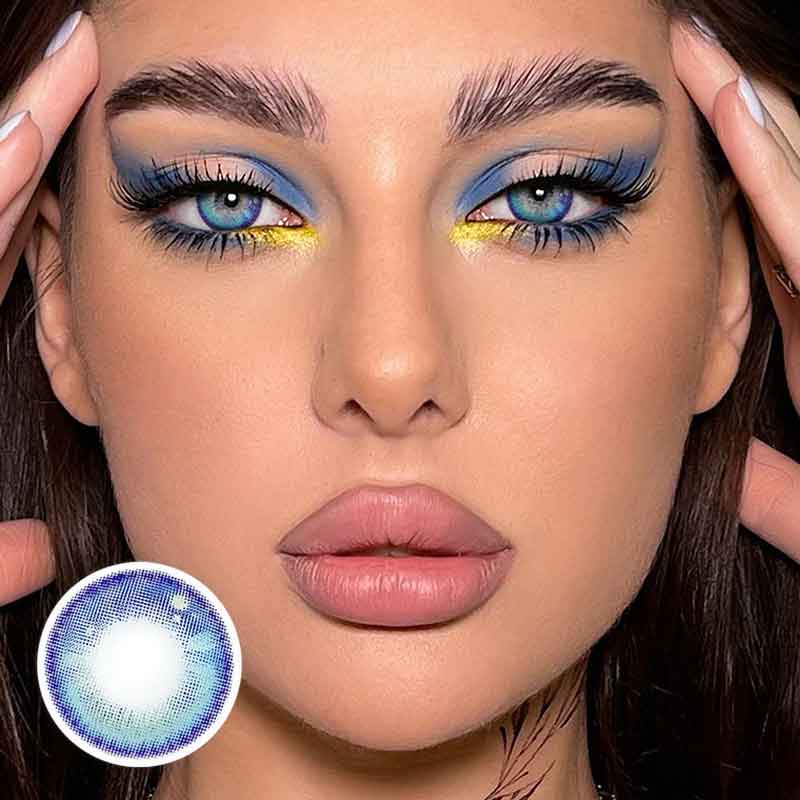 Lentes de contato Azul
