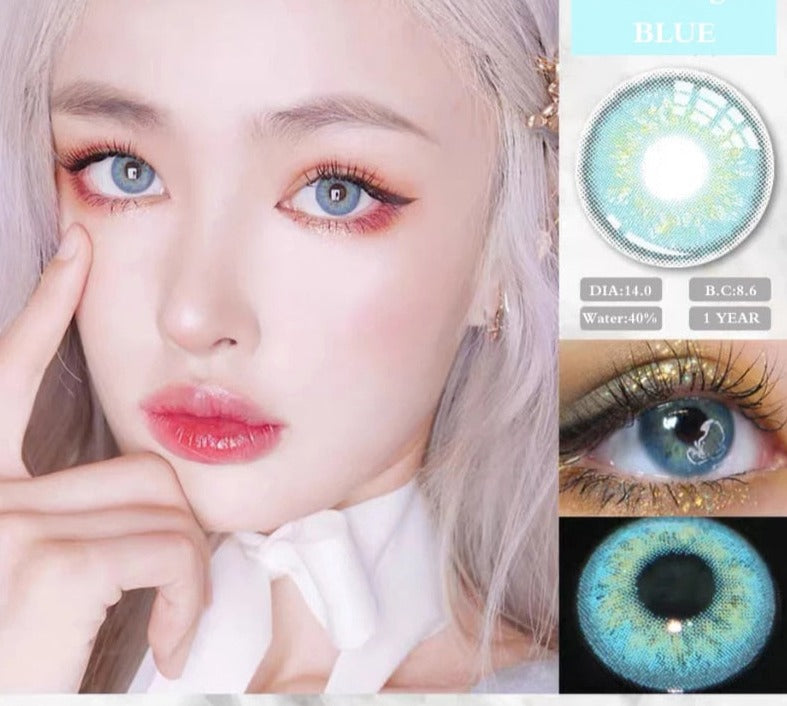Lentes de contato Azul