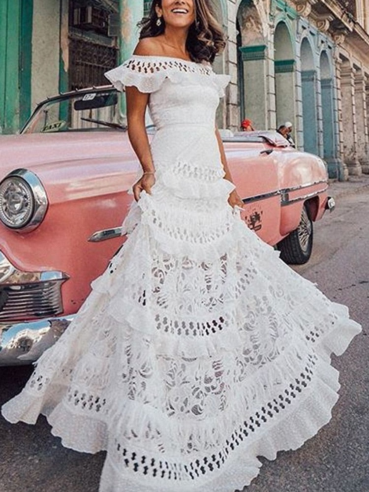 Vestido Ciganinha Rendado