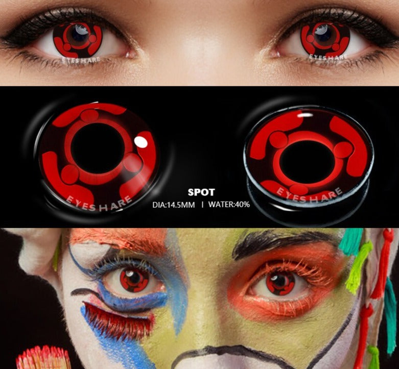 Lentes de contato Vermelhas