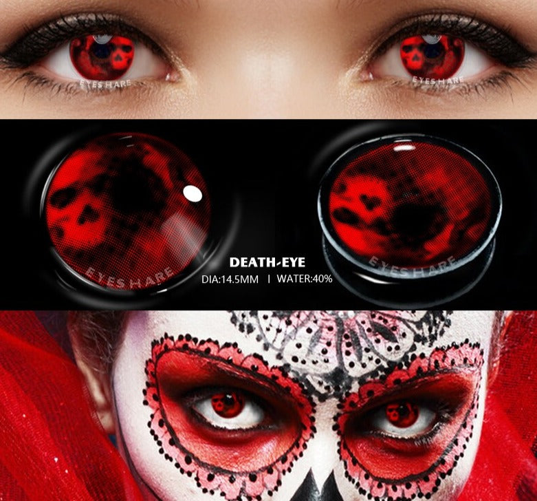 Lentes de contato Vermelhas