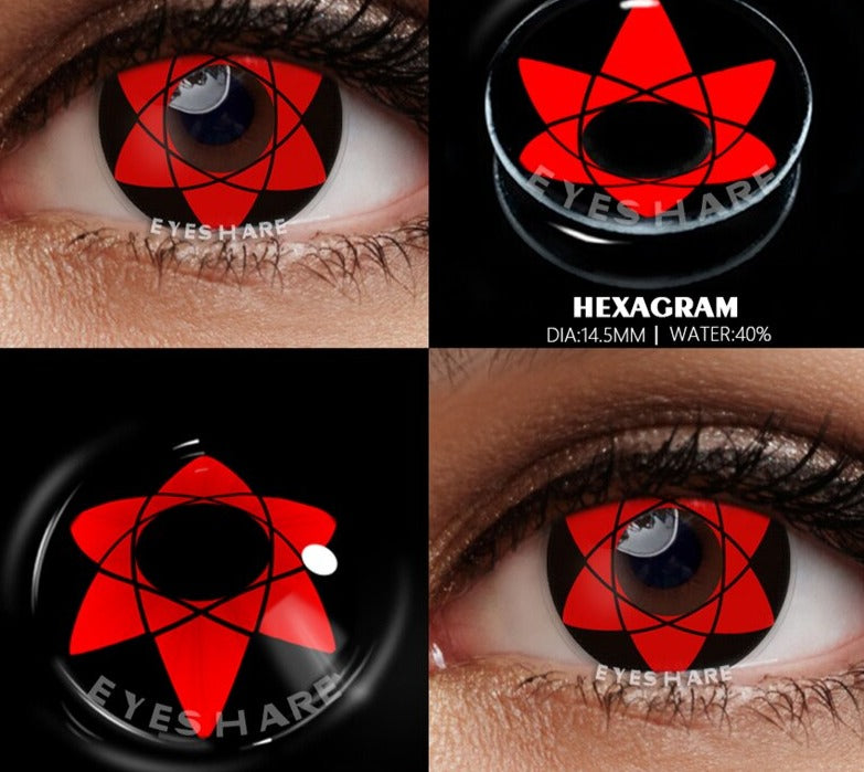 Lentes de contato Vermelhas