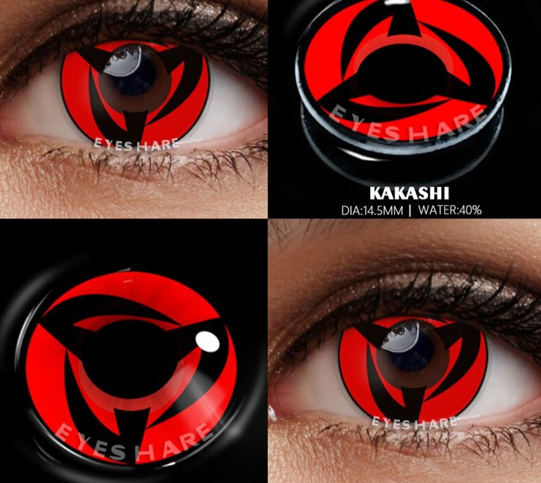 Lentes de contato Vermelhas